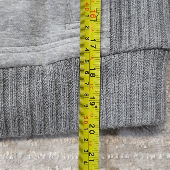 Anthropologie Saturday Sunday Gray Full Zip Bomber Sweater Ribbed Knit Jacket XS - Picture 8 of 8